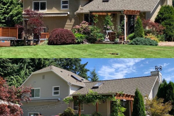before and after pictures of Redmond house painting by Just Dandy Handyman and House Painting Services